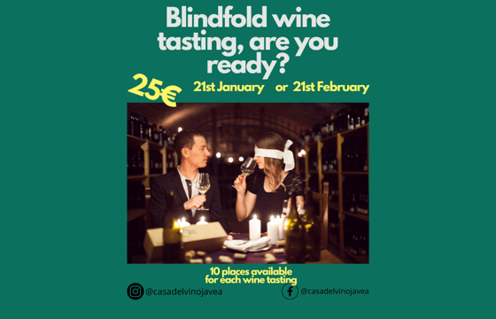cata de vino a ciegas / blindfold wine tasting