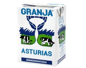 leche semi granja brik 1l
