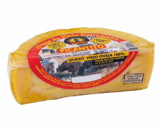 queso oveja  aceite picantito h. 1/2 pza