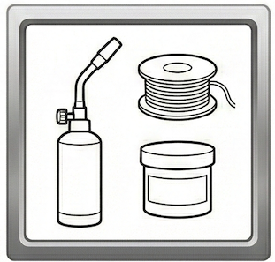 soldadura para fontanería