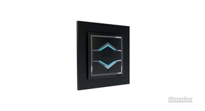 motorline - emisor pared sobreponer negro mx93