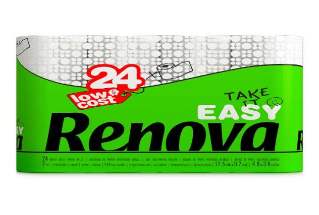 papel higienico 2c. easy renova 24 rollos