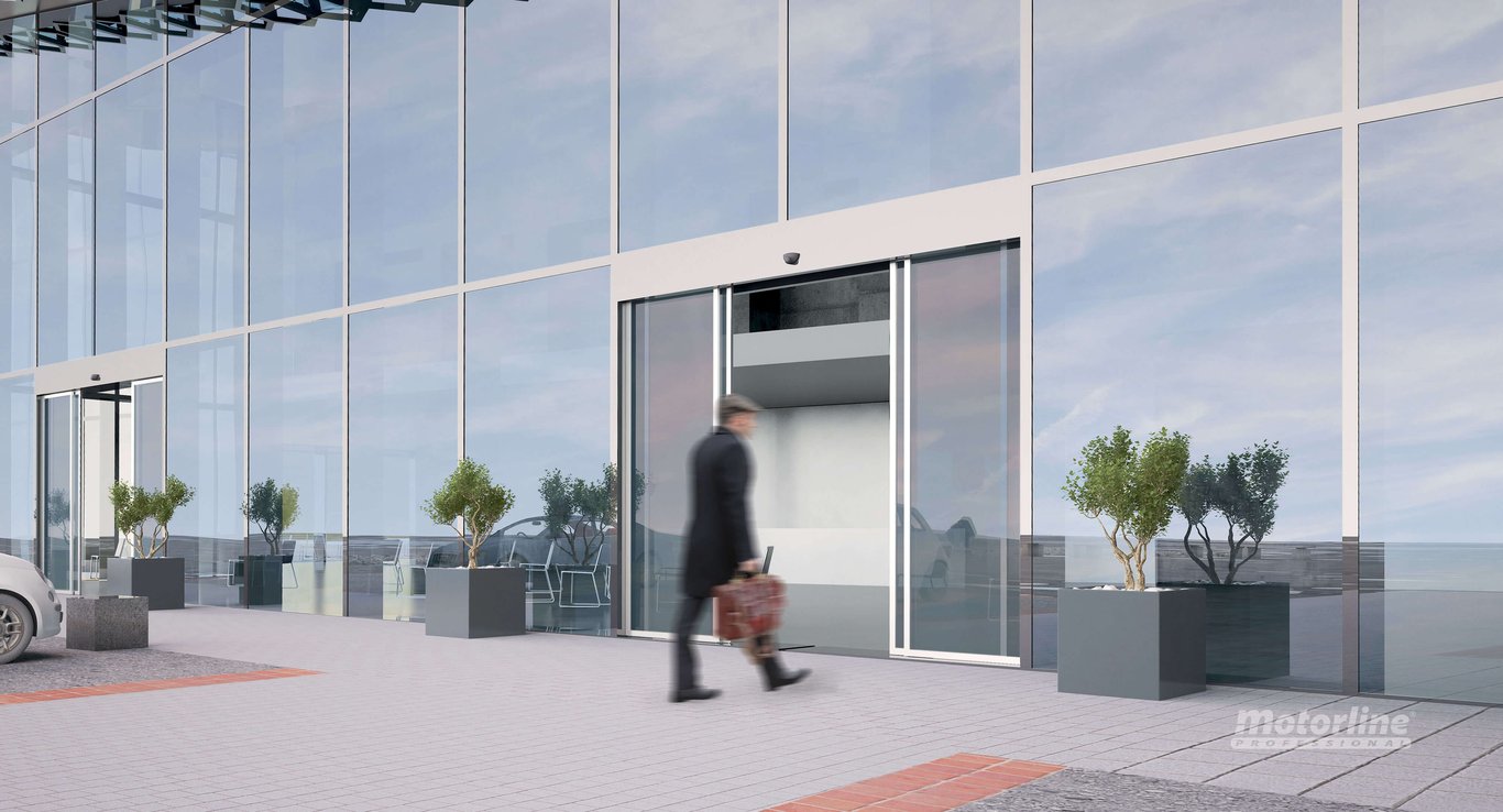 Motorline - Automatismo Puerta Cristal Telescopica 2 Hojas Kapv Tl - 2F4200 1400Mm