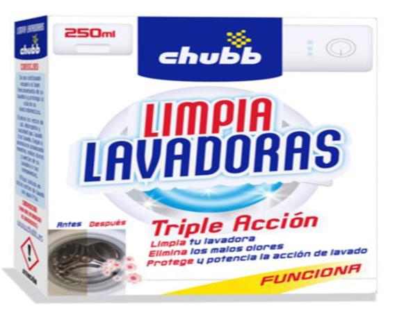limpia lavadoras chubb 250ml