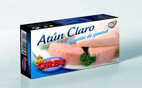 atun en aceite de girasol orbe lata ol-120