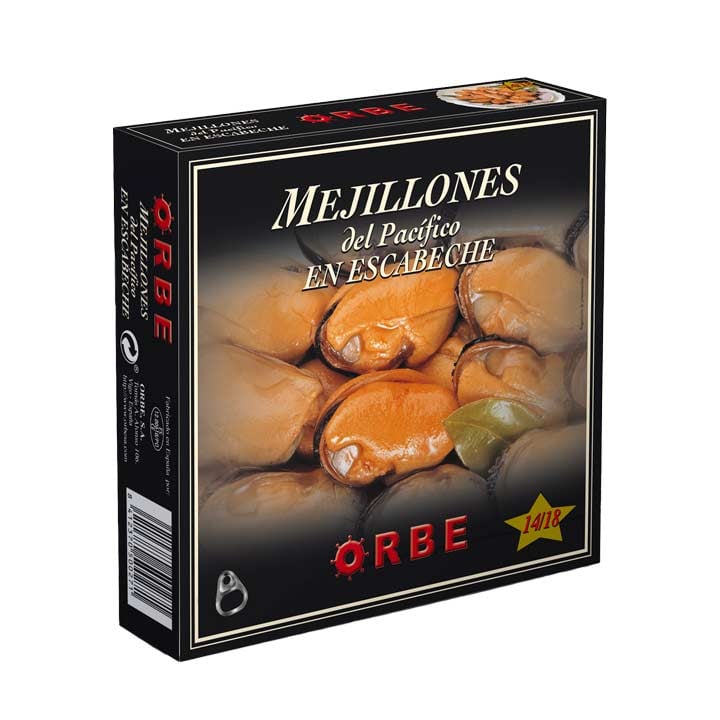mejillon escabeche orbe negro 14/18 ro280