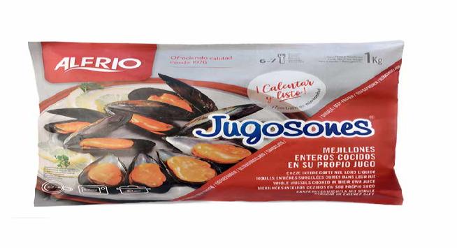 mejillon congelado concha jugoson bolsa 1 kg.