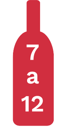 envío a la península ibérica de transporte de 7 a 12 botellas