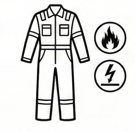 vestuario ignífugo y antiestático