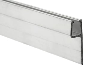 perfil aluminio soporte goma 3m