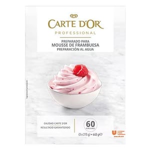 mousse frambuesa 6x645gr carte dor