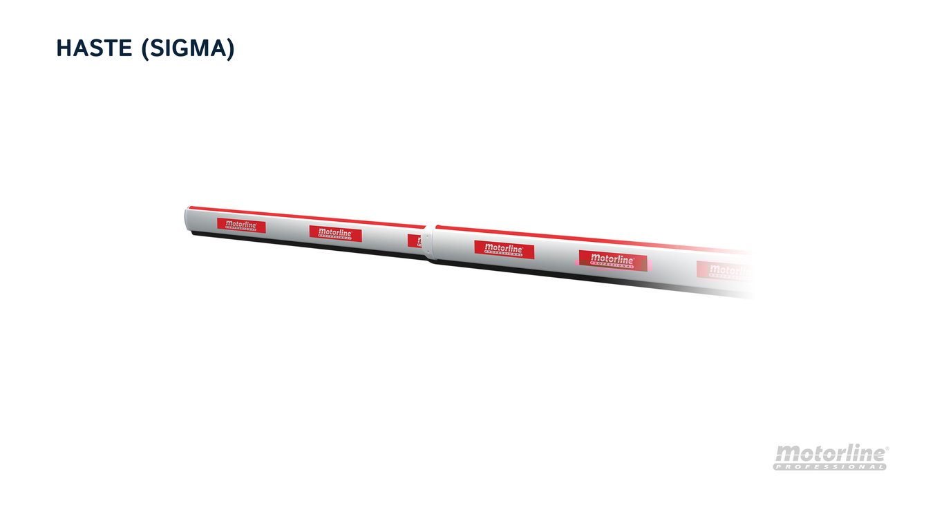 motorline - sig75htsl-4 - mastil telescópico sin leds para barrera sigma-x4
