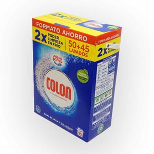 detergente polvo colon 50+45 cacitos