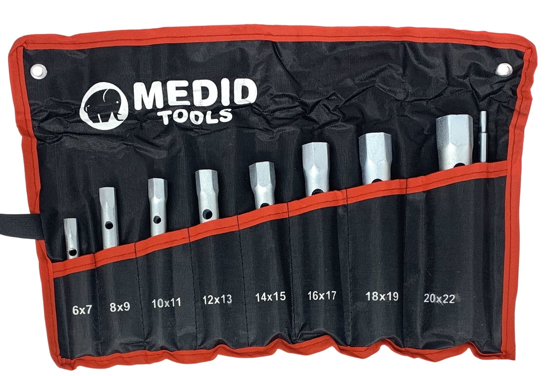 Juego de 8 llaves de tubo hexagonales