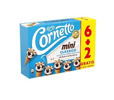 7 cornetto mini clasico 6+2u