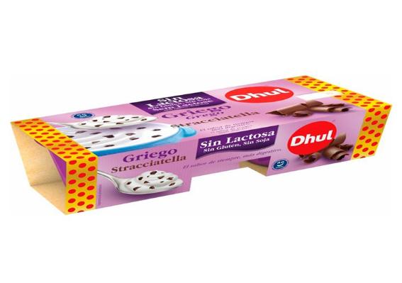 yogur griego s/lactosa stracciatella dhul 2x125gr