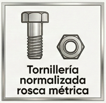tornillería normalizada rosca métrica