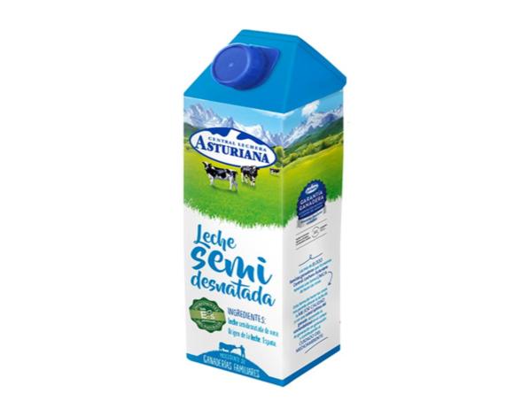 leche semi asturiana brik 1l