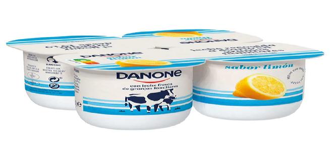 yogur limon danone 4x120gr.