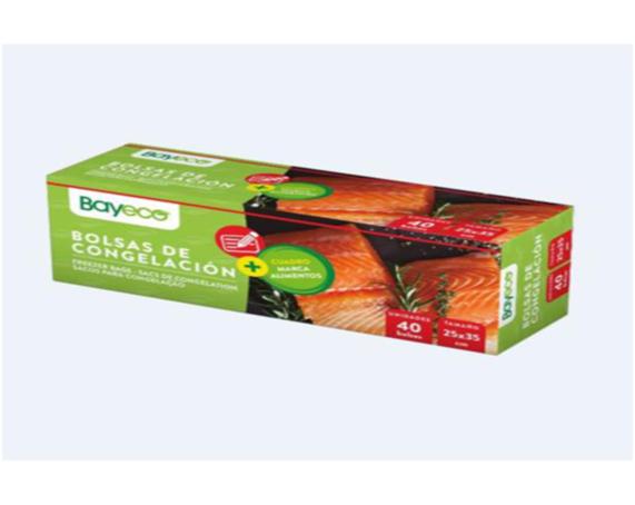 bolsa congelación 25x35 bayeco pack-40 u.