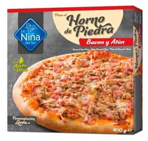 pizza cong. bacon/atun horno piedra 400gr