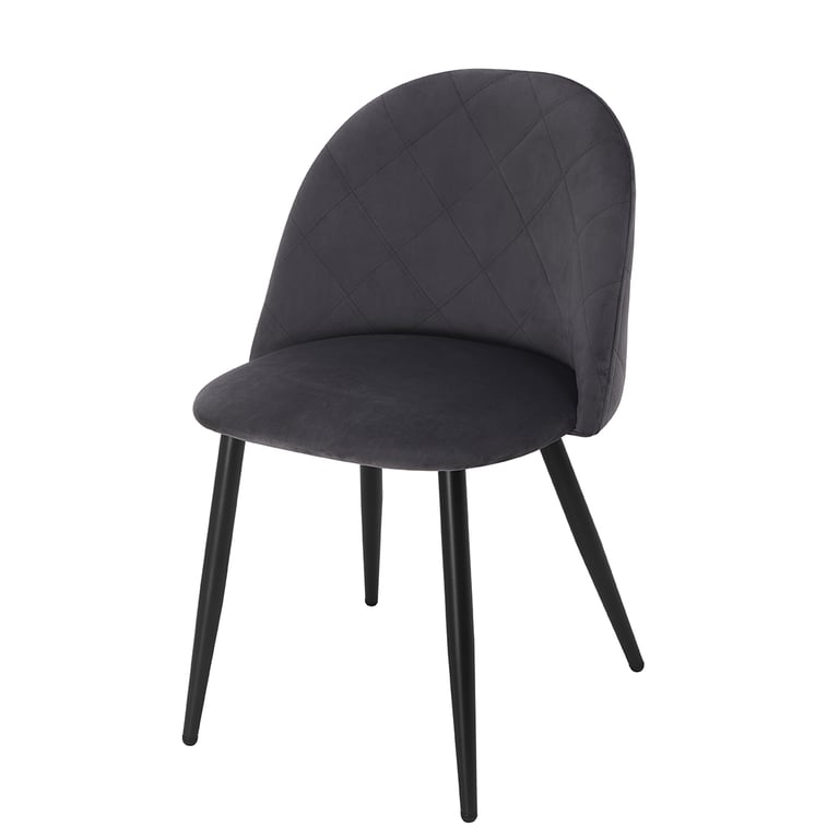 silla comedor tapizada en terciopelo
