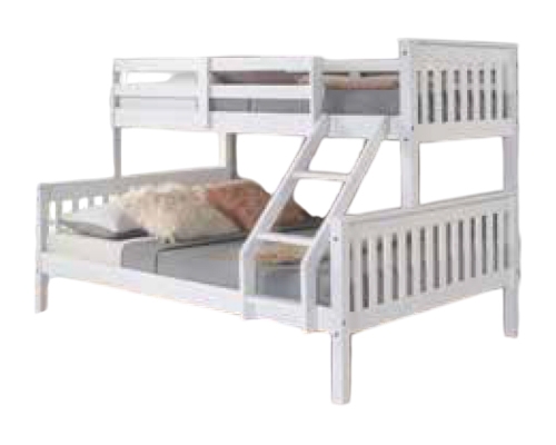 litera triple de madera con cama de 135 (kit).