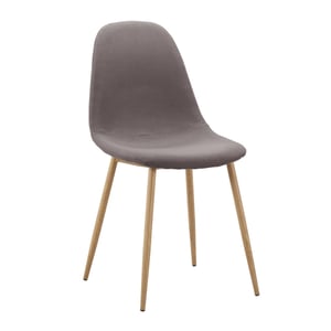 silla tapizada con patas metálicas. (kit)