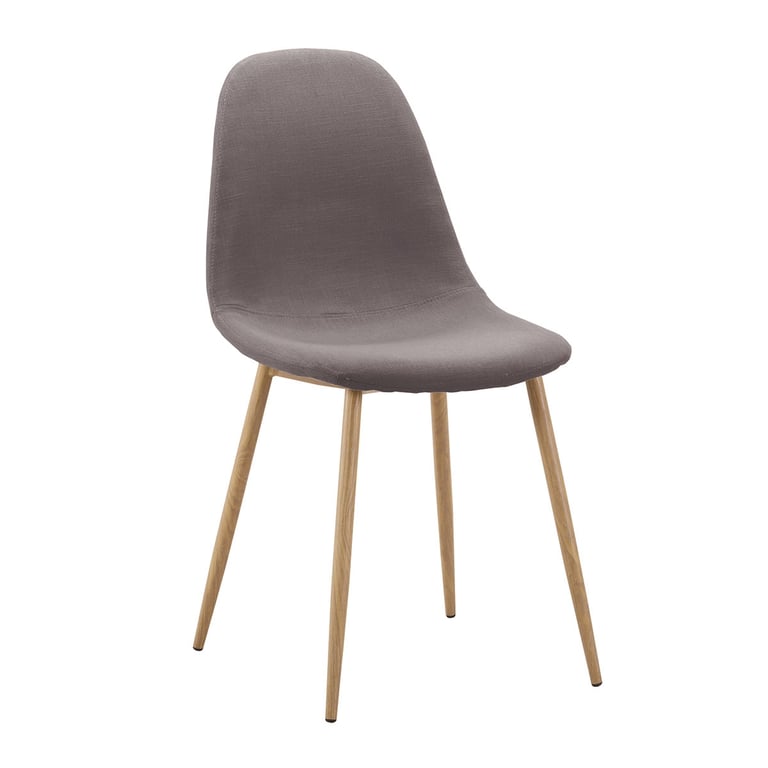 silla tapizada con patas metálicas. (kit)