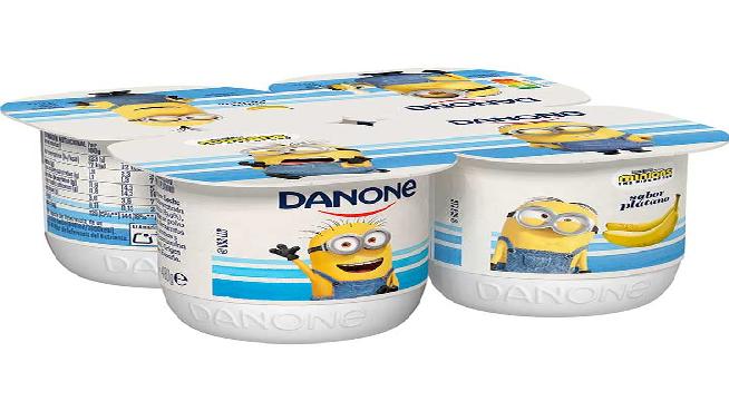 yogur platano danone 4x120gr.
