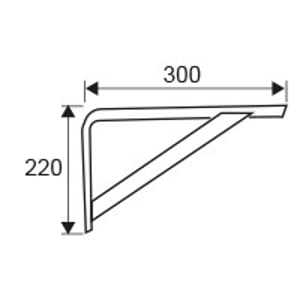palomilla reforzada plm04 300x220mm bl