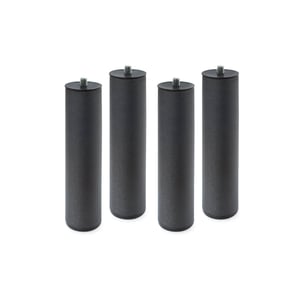 juego de 4 patas metálicas.
