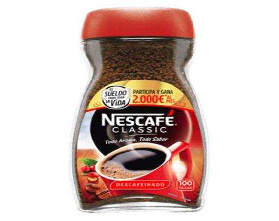 cafe soluble descafeinado nescafe 200grs.