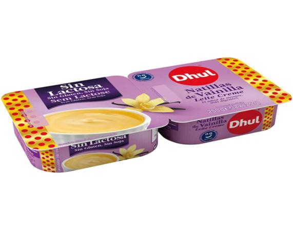 natillas vainilla s/lact.dhul 2x125gr.