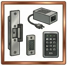 abrepuertas eléctricos y accesorios