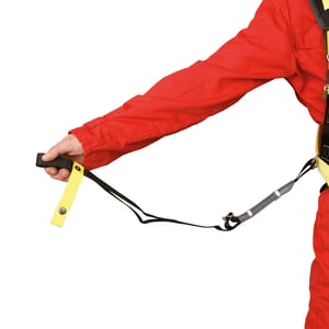 cinta anti-trauma, para evitar traumatismos por suspensión