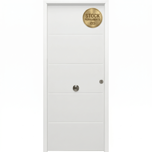 puerta entrada vivienda cintia blanca inox 90x210 izdas 3p