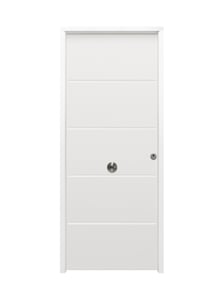 puerta entrada vivienda saga100 cintia blanca 90x210 inox iz 3p 1c + cortavientos