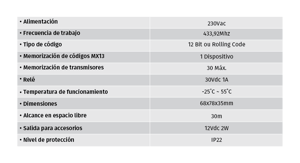 motorline - mr13 - tarjeta receptora motorline mr13
