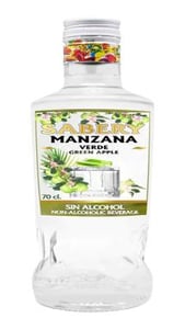 licor manzana sin alcohol sabery 70cl