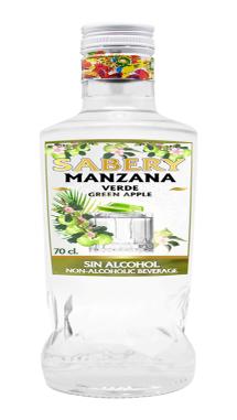licor manzana s/alcohol sabery 70cl.