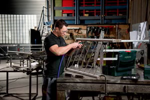 dg 25 set amoladora recta neumática/maletín profesional