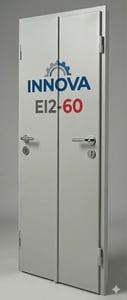 1390 (990+400) x 2050 mm - dchas - puerta cortafuegos innova ei2-60 doble hoja padilla