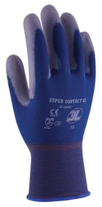 guante supercontact bl talla 8 - sc-2003 - guante de nylon sin costuras con pu en la palma - azul - nylon y pu