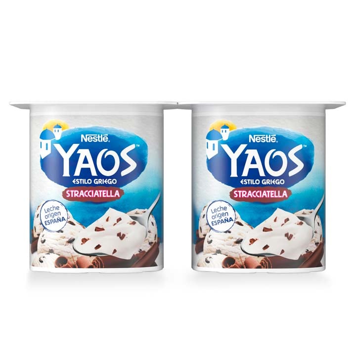 yogur griego stracciatella yaos 4x115grs