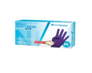 guantes nitrilo desech.azul 100ud