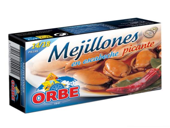 mejillones escabeche picante orbe ol-120