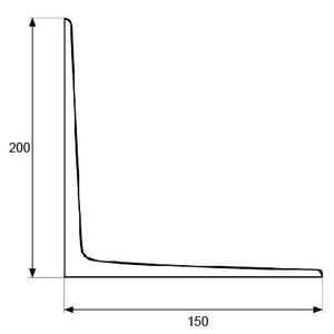 palomilla aluminio plm07 200x150mm bl