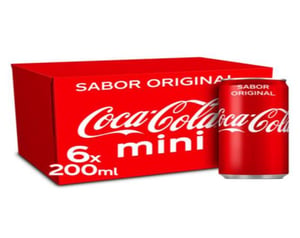 coca cola lata 6*20cl