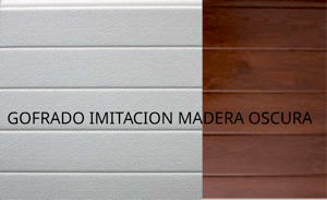 ml panel secc 500 gofrado imitación madera oscura ext, gofrado blanco int